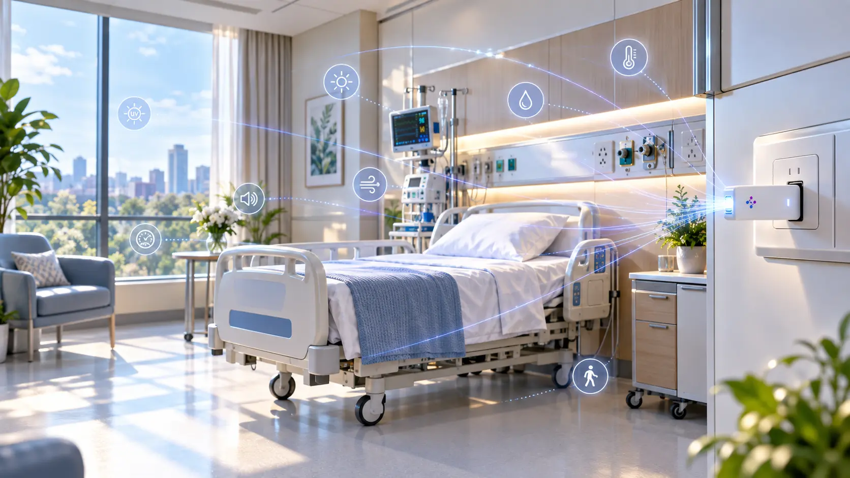 Environmental Awareness System in a modern hospital room
